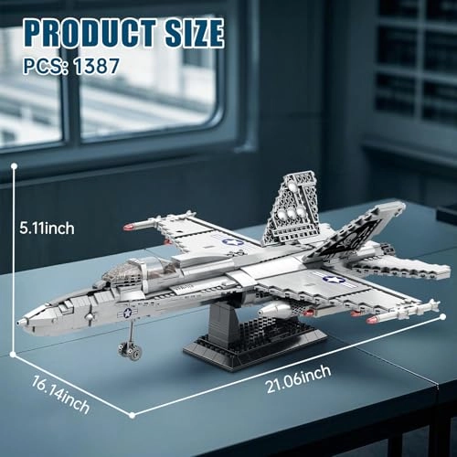 F-18 Fighter Jet - 1387 pcs for ages 14+