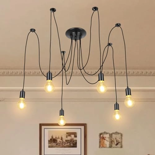 Spider Pendant Light - 4 Arms Colorful DIY Adjustable