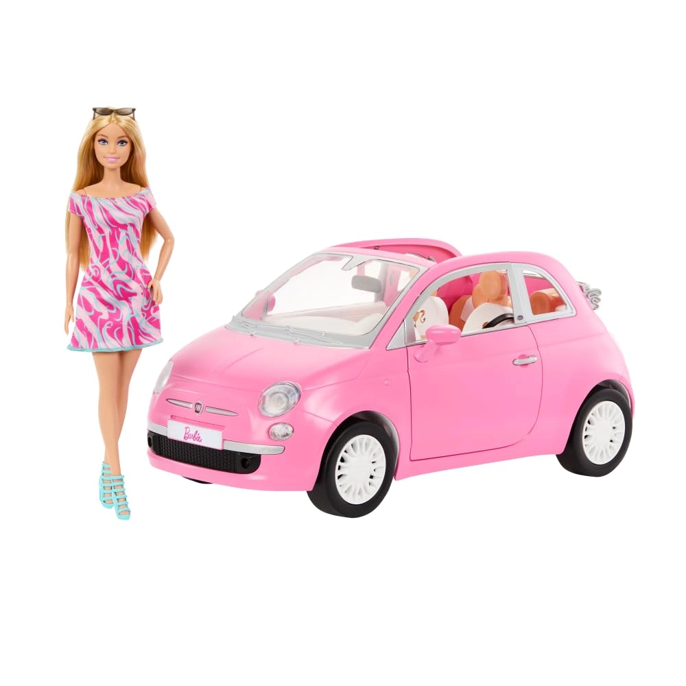 Barbie Fiat 500 Doll And Vehicle - 2 pieces Ages 3+