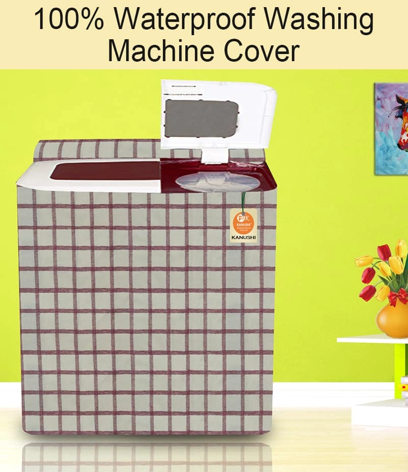 Washing Machine Cover - 6 kg 6.5 kg 7 kg 7.5 kg Brown