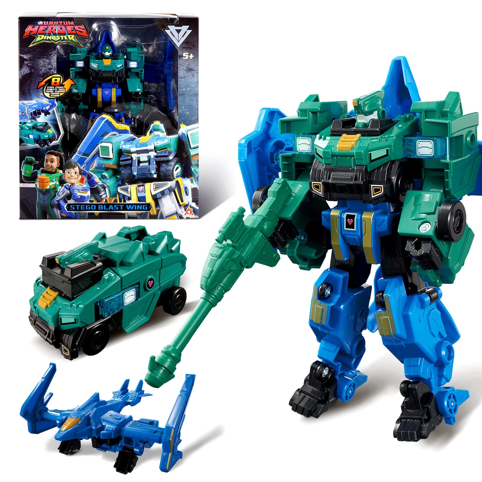 Stego Blast Wing - 6 steps Quantum Heroes Dinoster