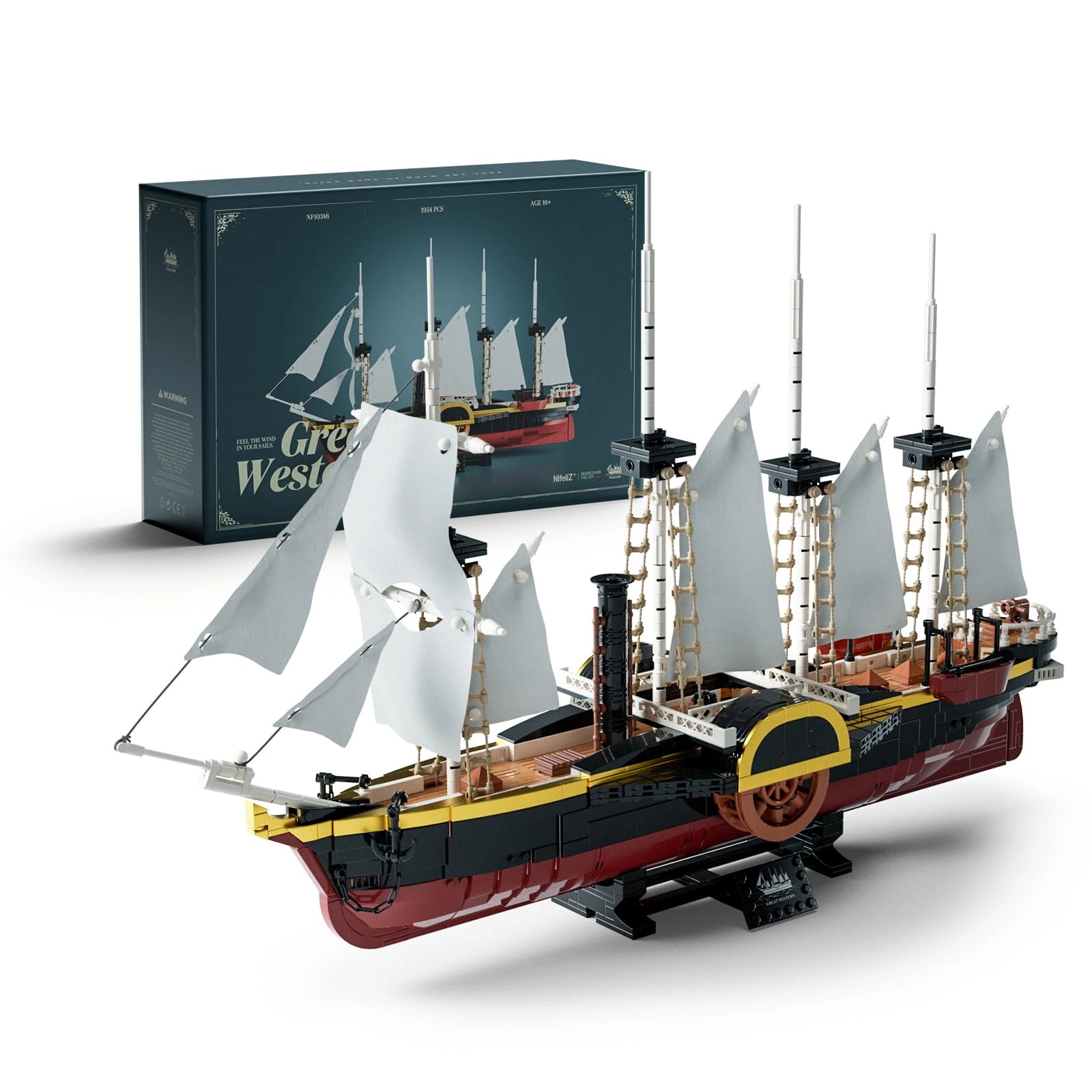 Nifeliz Great Western Ship Model Kit (NF10346) - 1948 PCS