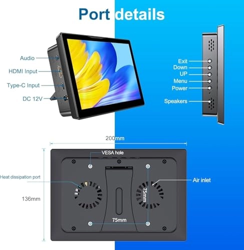 Touchscreen for Raspberry Pi - 8'' 1280*800