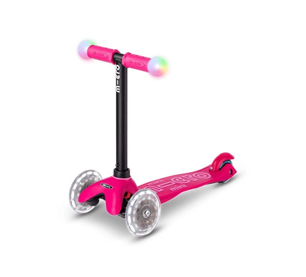Mini 2Grow Deluxe Magic 3-Wheel Kick Scooter – 120/85mm LED