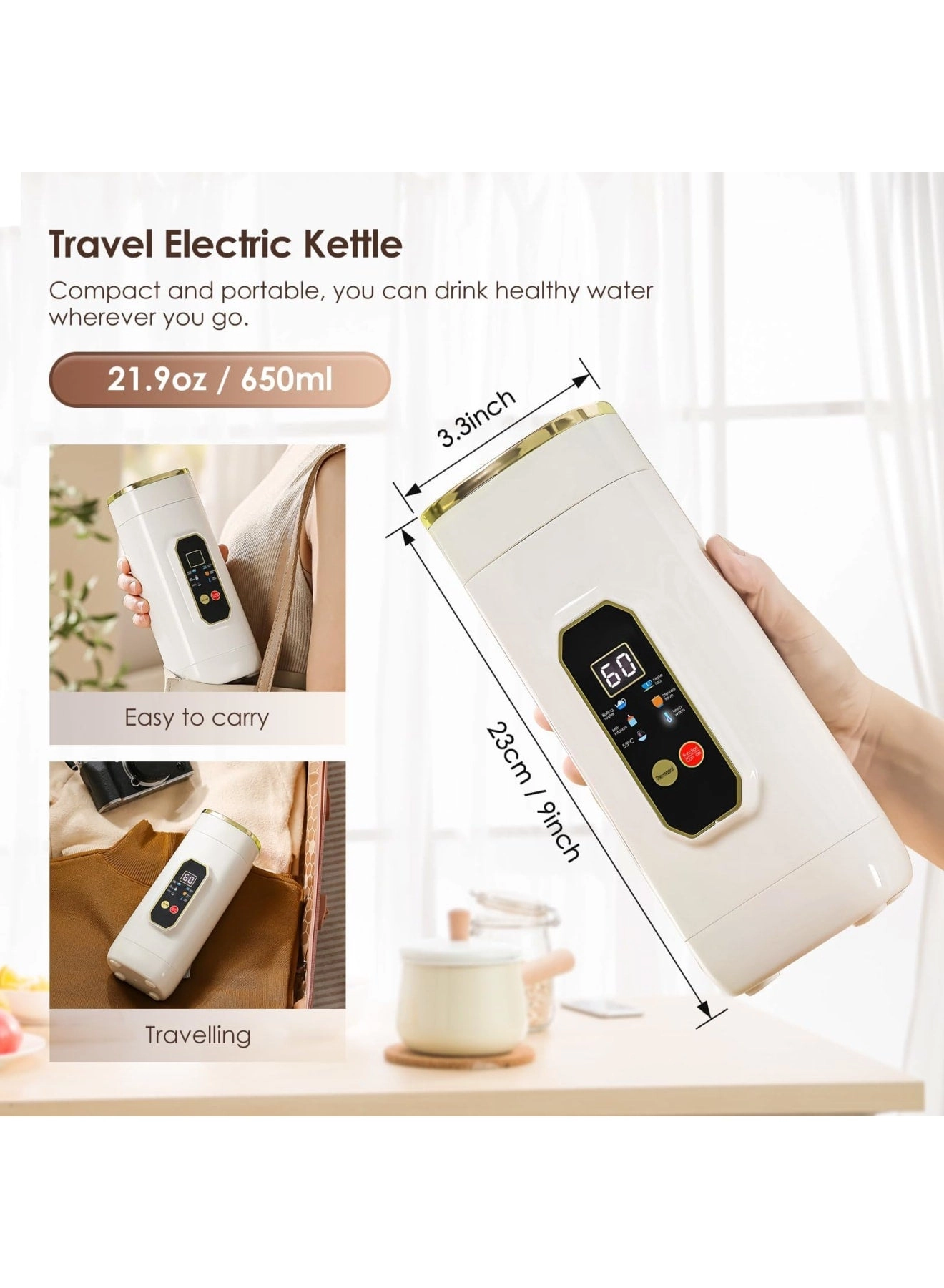 Portable Travel Electric Kettle