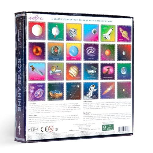 Shiny Space Memory & Matching Game - 5+ 24 Pairs