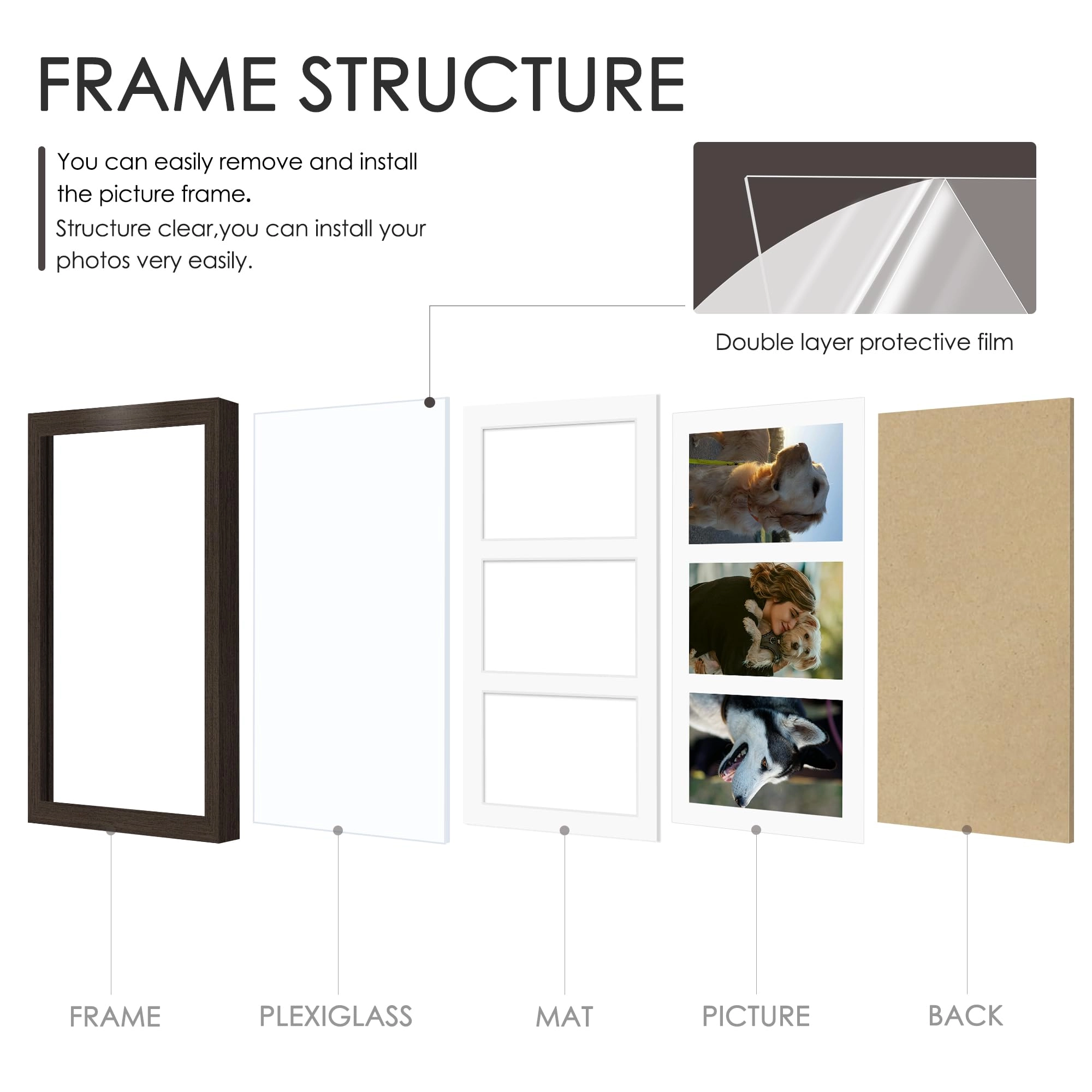 Collage Picture Frame - 8x14 3