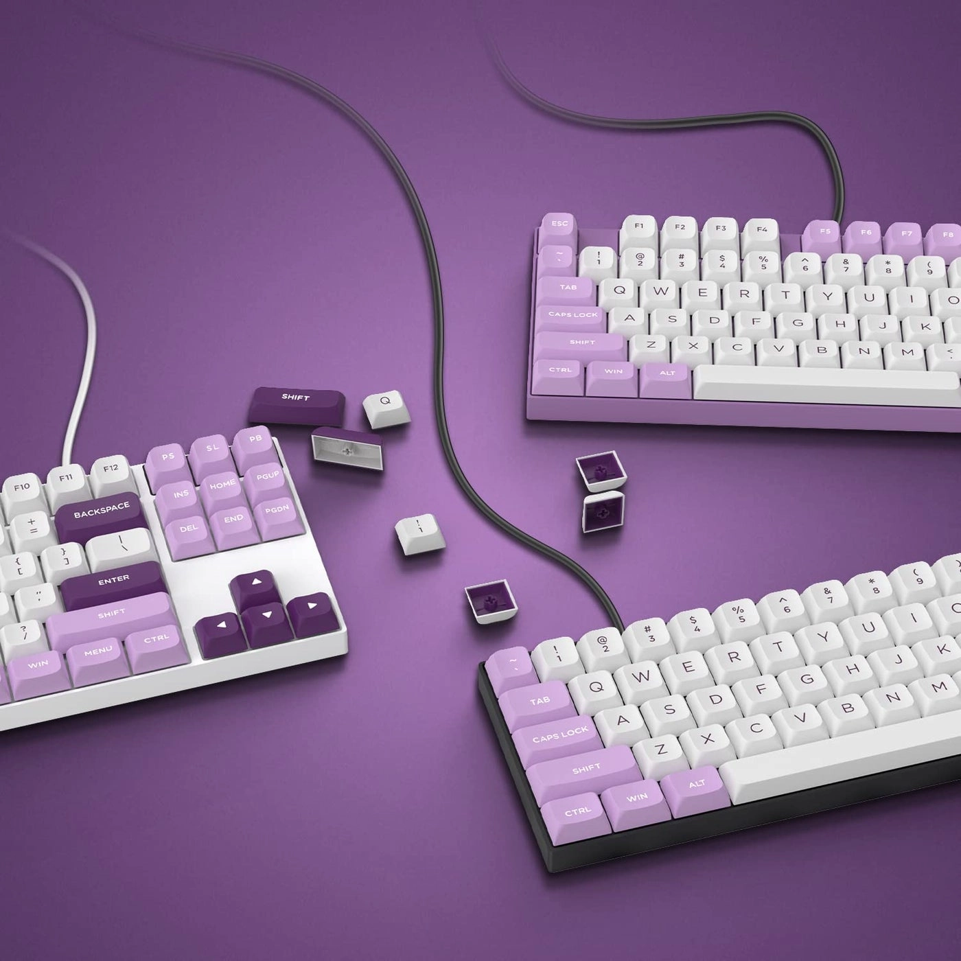 Womier Double Shot PBT Keycaps - ISA Wired/Wireless