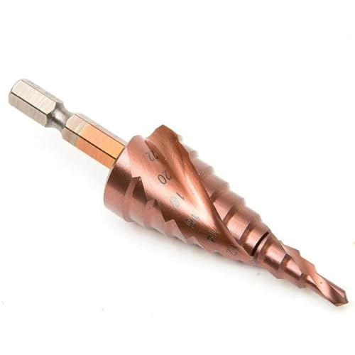 Cobalt Cone Step Drill Bit - Cobalt 1 Piece 3-12/3-14/4-12/4-20/4-22/4-25/4-32/5-21/5-27/6-24mm