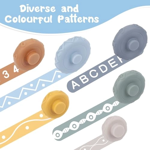 Unicorn Stacking Rings - 0-6 Months 7 pieces