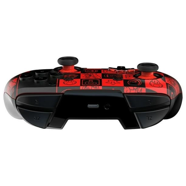 Nintendo Switch Sheikah Shoot Rematch Glow Wired Controller Black/Blue