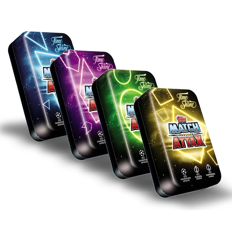 Topps Match Attax 24/25 Mega Tin 1 - 44 cards + Match Attax 24/25 Mega Tin 2 + Match Attax 24/25 Mega Tin 3 + Match Attax 24/25 Mega Tin 4