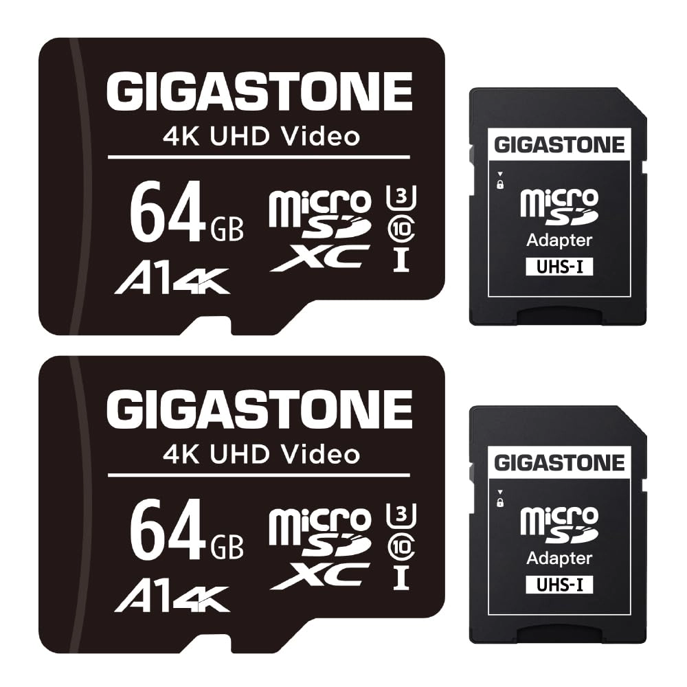 Gigastone Micro SD Card - 64GB Pack