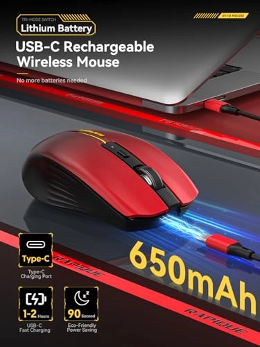 Tri-Mode Rechargeable Mouse - Wireless