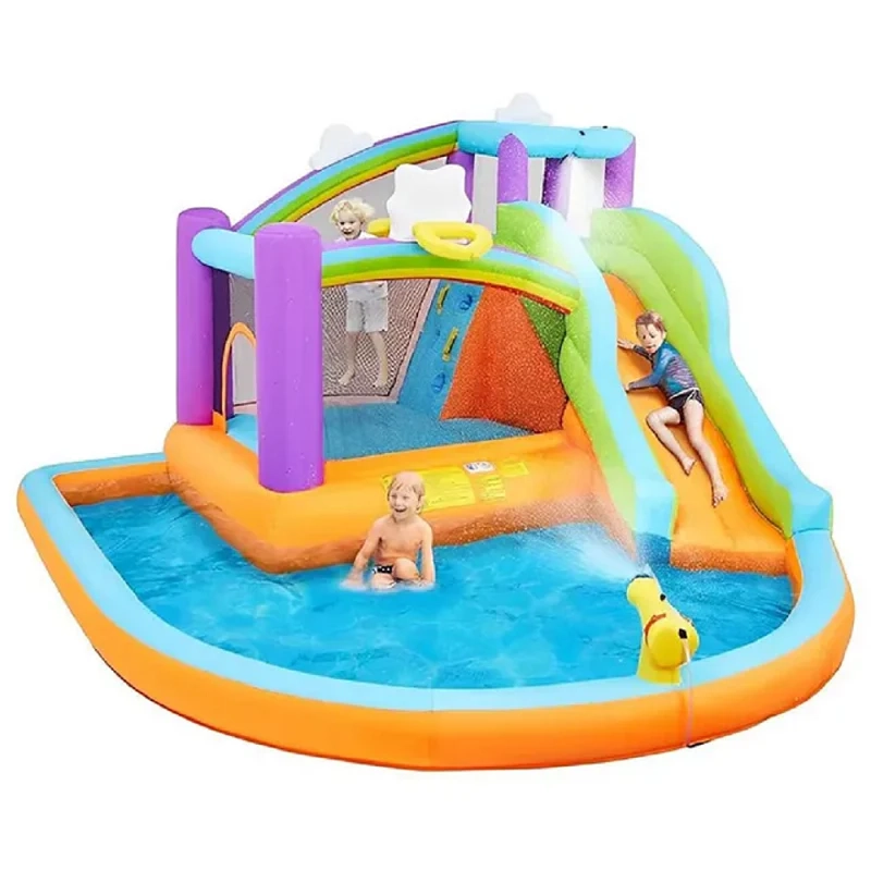 Gambol Water Fun Inflatable Playhouse - Slide Splash Pool