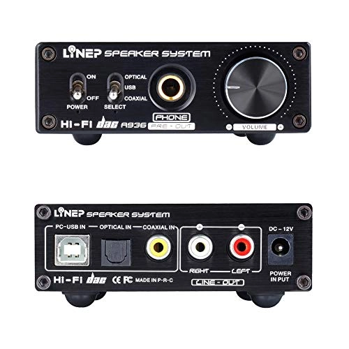 A936 - Portable Fiber Coaxial USB Headphone Amplifier