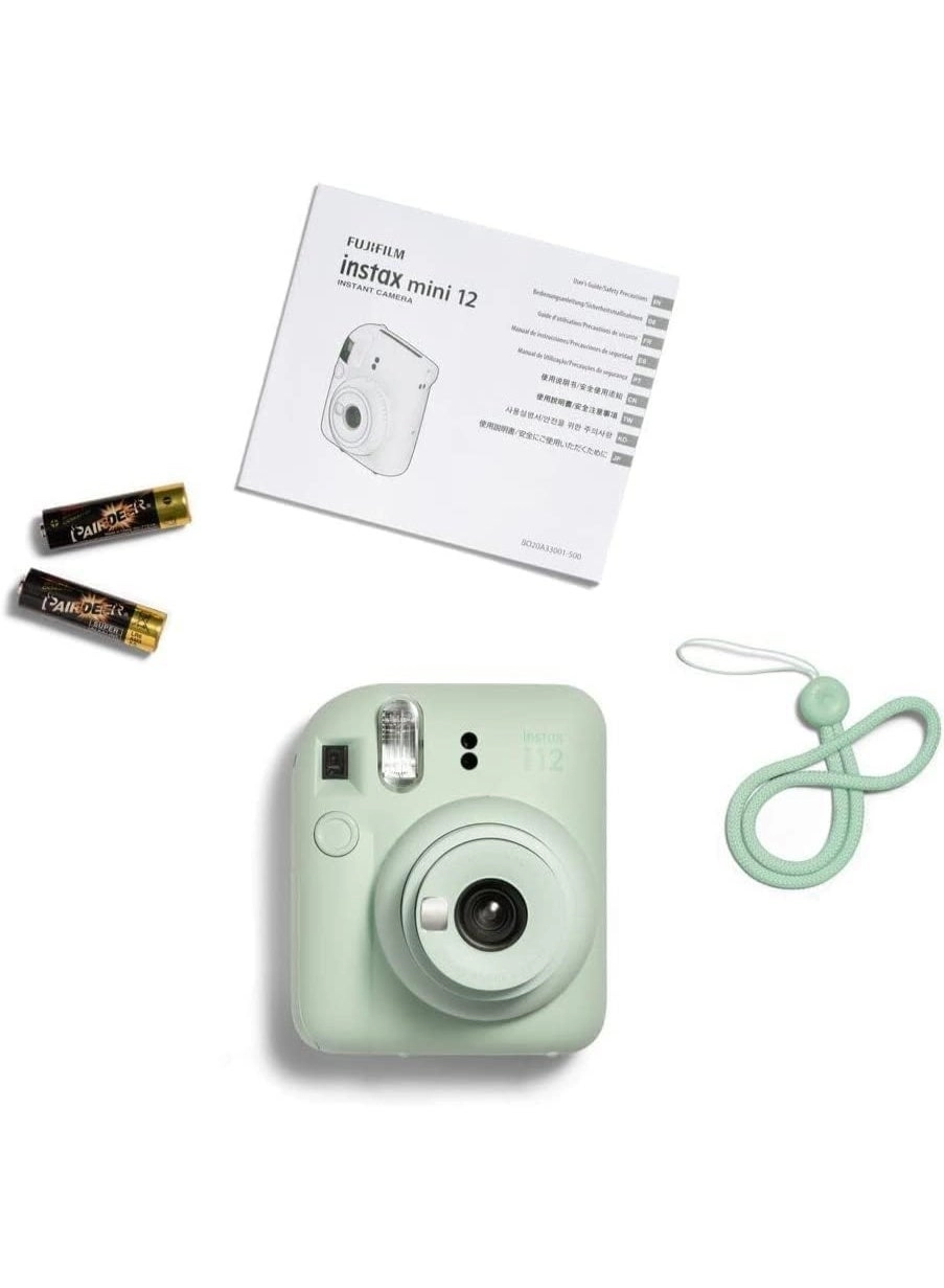 Instax Mini 12 - 20 Sheet Mint Green Pack