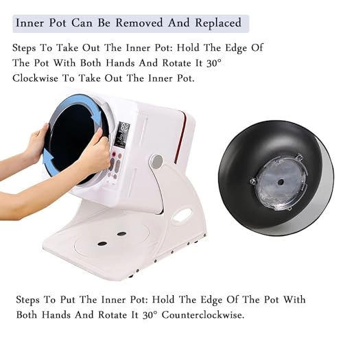 Kitchen Intelligent Multifunctional Cooking Robot Wok - 6 Liters 2500 watts