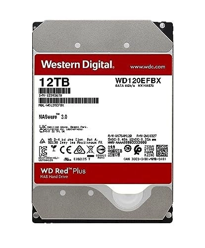 WD Red Plus 3.5" 7200rpm 512MB SATA 6Gb/s (WD120EFBX) - 12TB