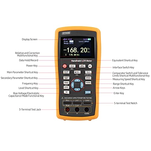 LCR Meter - 2.5-inch LCD 100kHz 0.6 Vrms