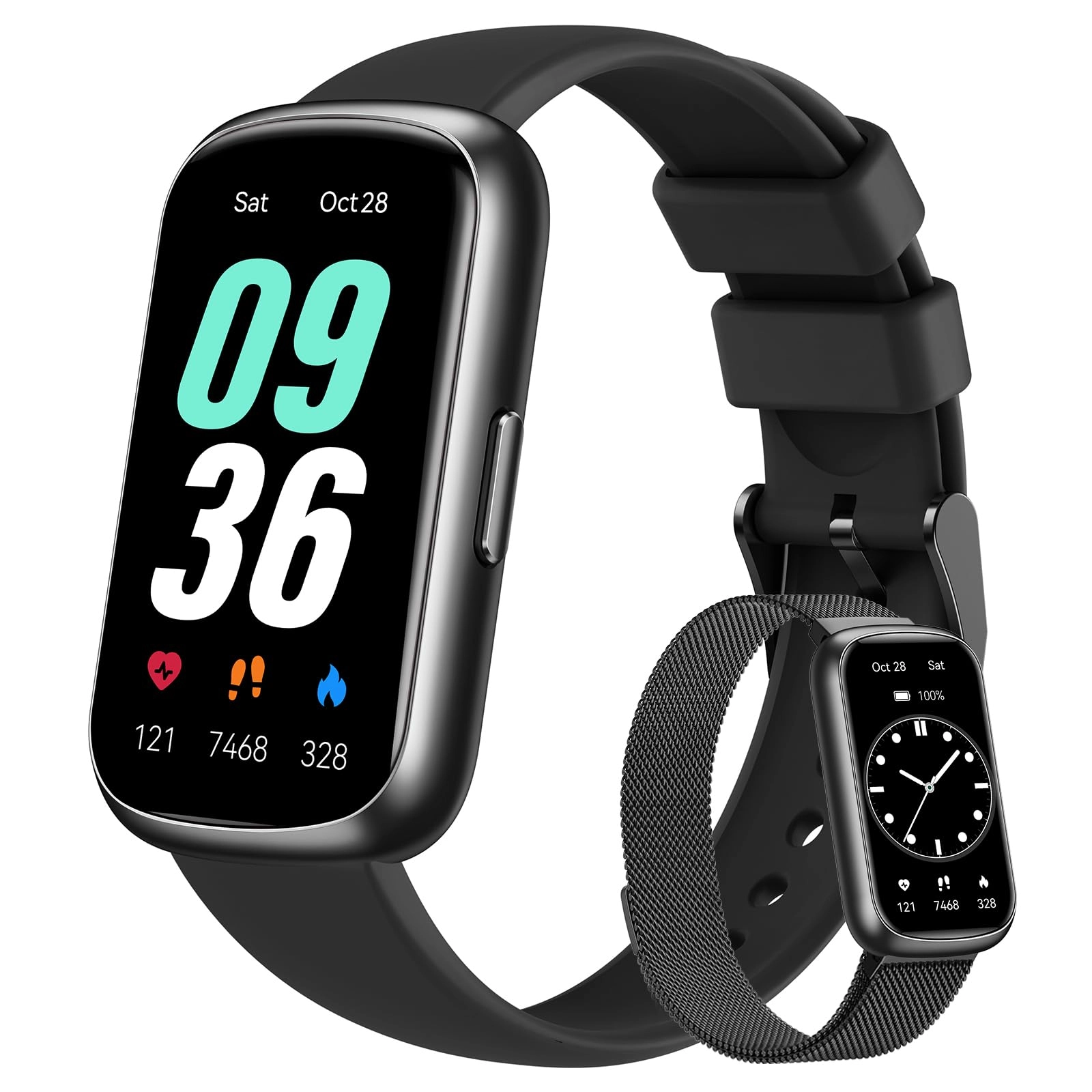 RUXINGX Fitness Tracker - 24/7 Heart Rate SpO2