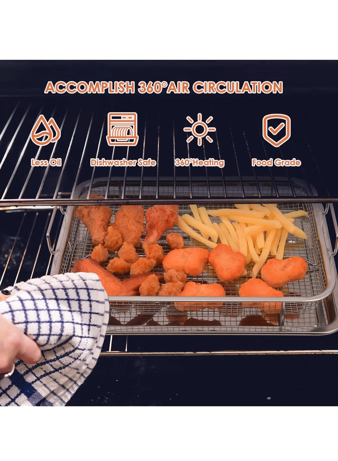 air fryer Tray - Stainless Steel