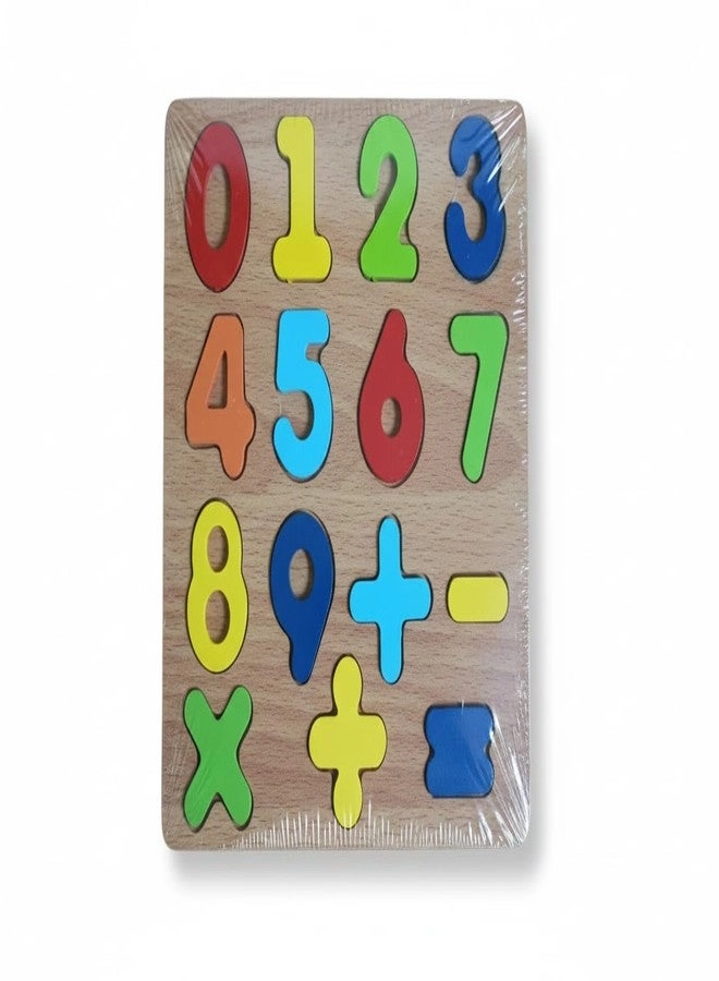 Wooden Alphabet, Numbers & Shapes Puzzle Set - Age 2-6 Years
