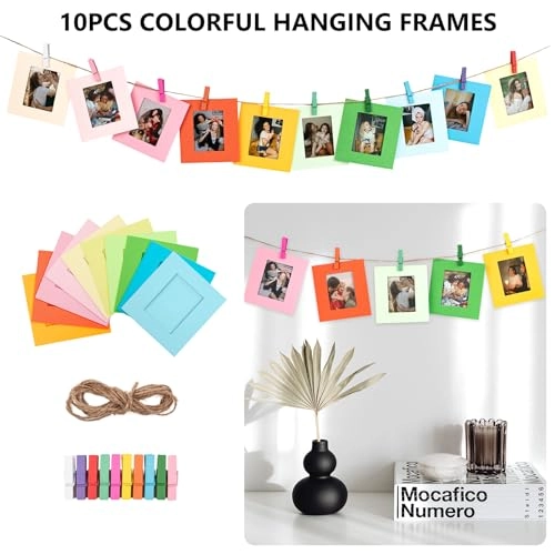 Camera Case - Instax Mini 12 + Photo Album + Photo Frame + Stickers + Lens Filter + Selfie Mirror