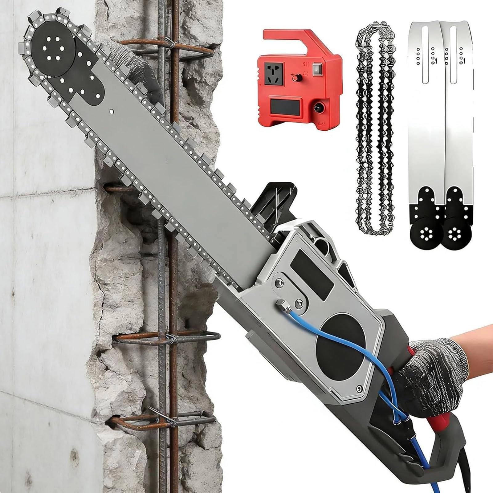 RSQQL Handheld Electric Chainsaw Wall Cutter - 5800W/6500W