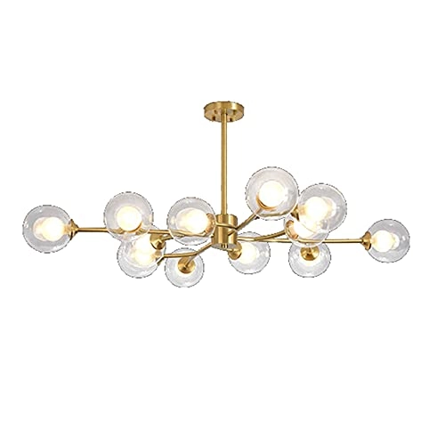 Molecular Chandelier - G9 Copper and glass 90*27*30cm