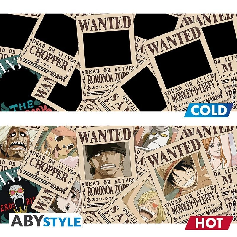 One Piece Luffy & Wanted Mug - 460 ml
