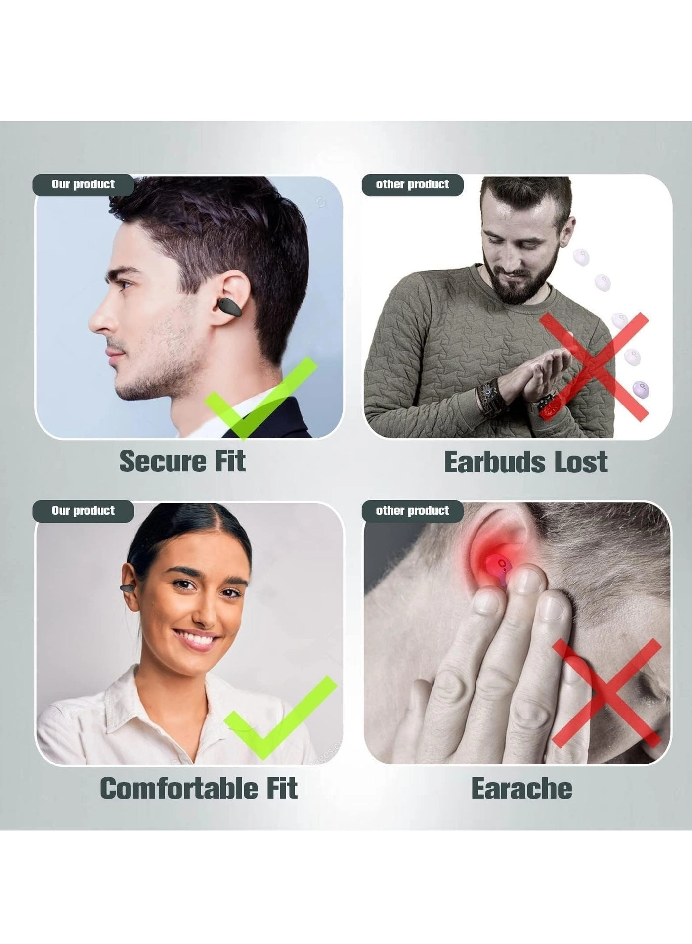 Open-Ear Bluetooth Bone Conduction Sport Headphones - Wireless Headphone