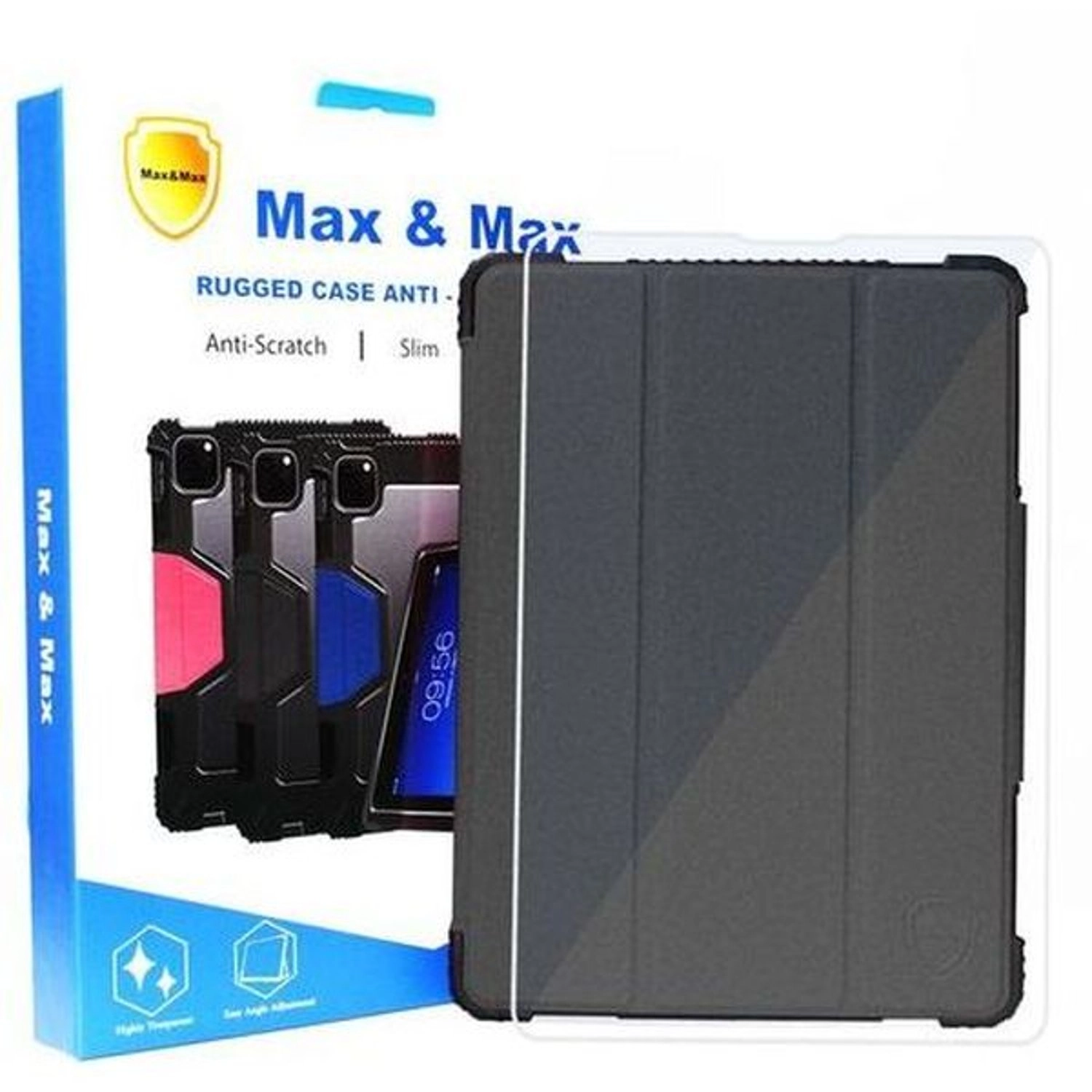 Max & Max Case with Screen Protector and Pen Holder for iPad