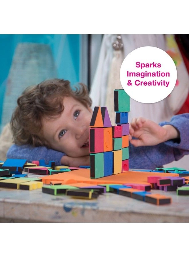 Magnetic Shapes Soft Baby Blocks - 54 pieces