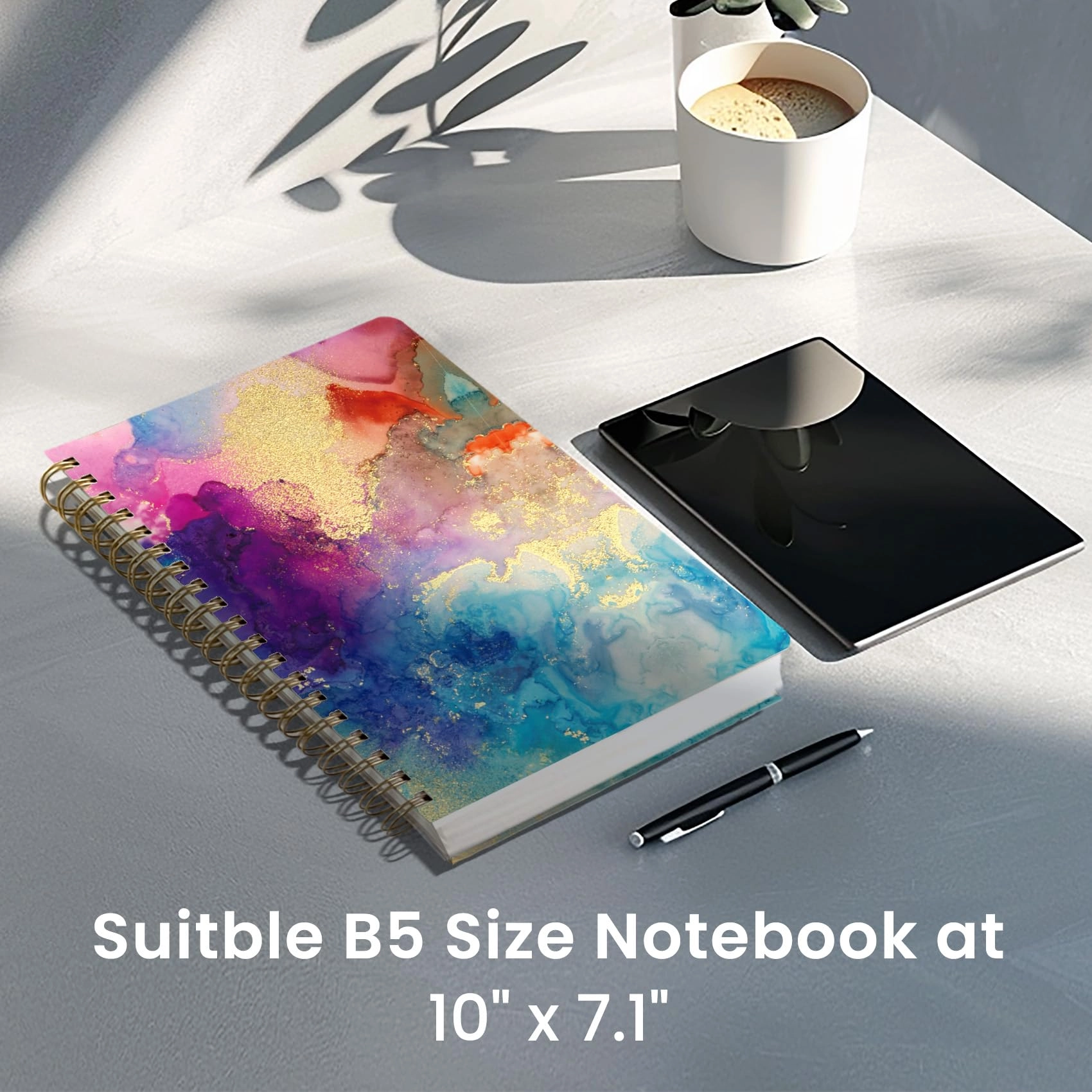 Spiral Notebook B5 Spiral - Lined 300 Pages