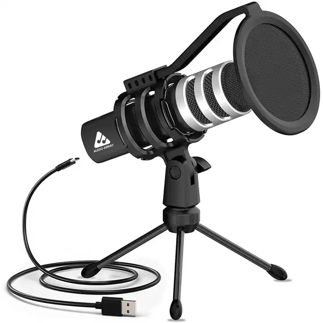 AM-C4 3.5mm-Mini-Jack+USB Microphone