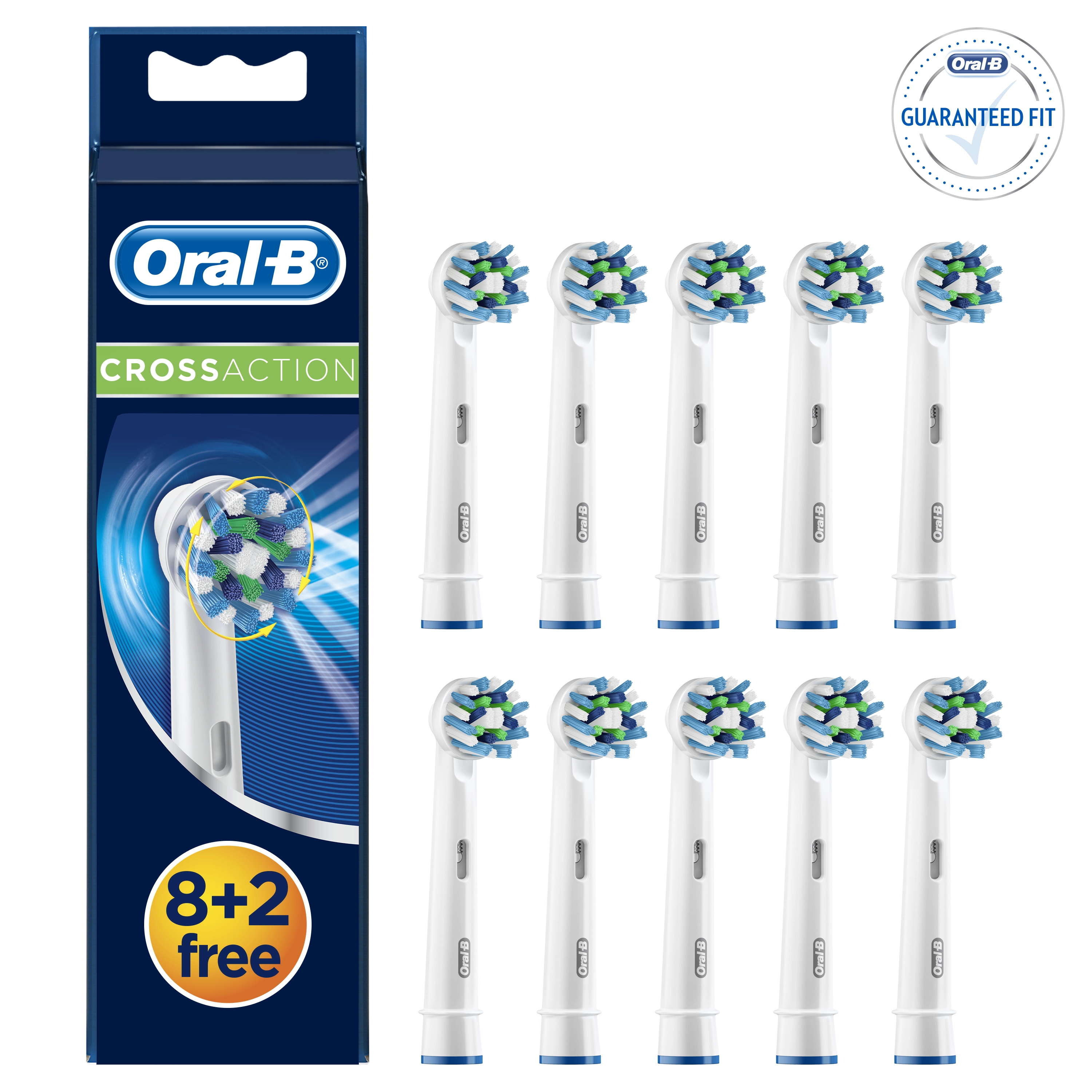 CrossAction Toothbrush - 10 count Replacement