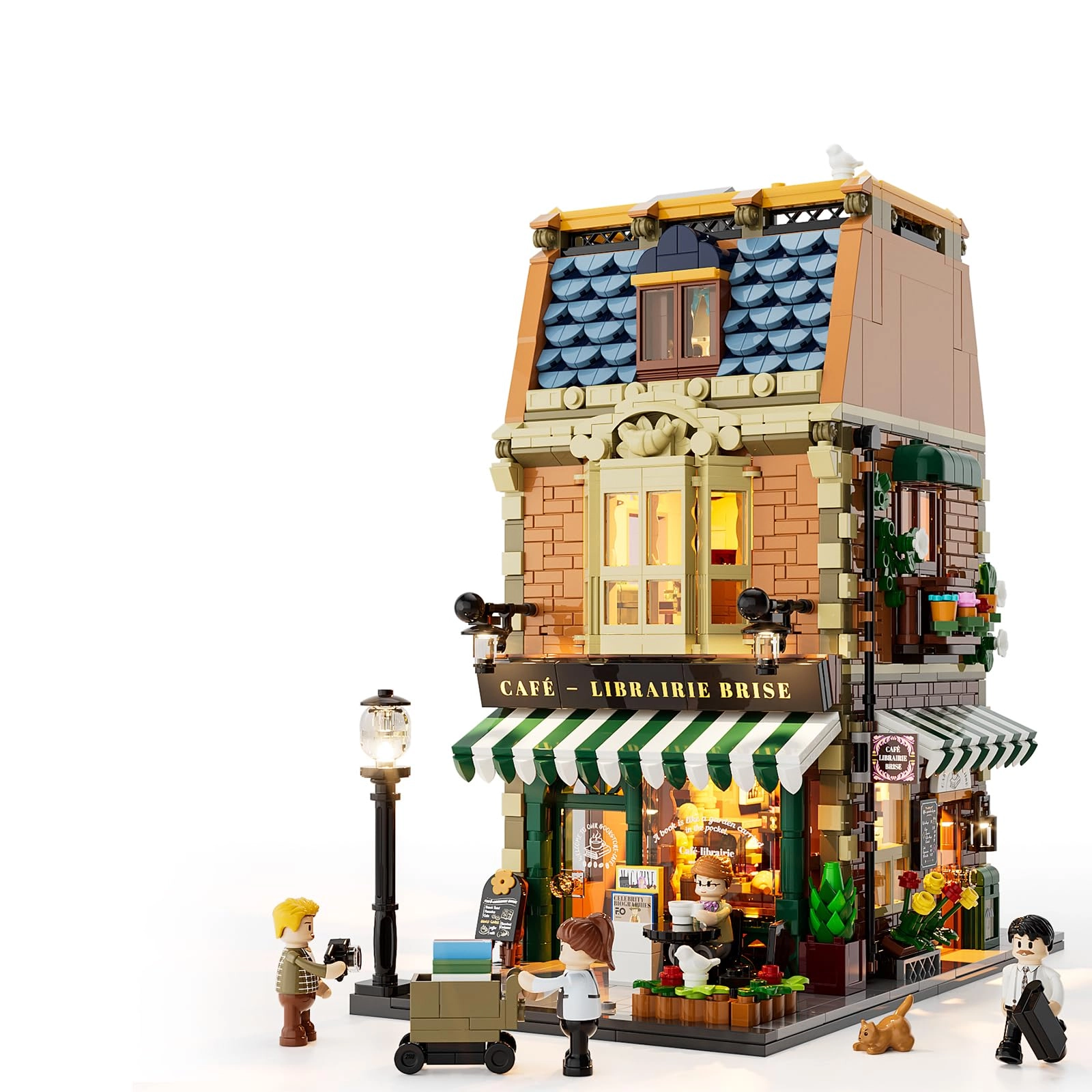 Lumibricks Book Café (15002-EU) - 1707 Pieces LED lighting
