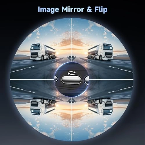 Backup Camera Monitor + Rear View Camera - 18IR Night Vision Verkabelung 480 pixels