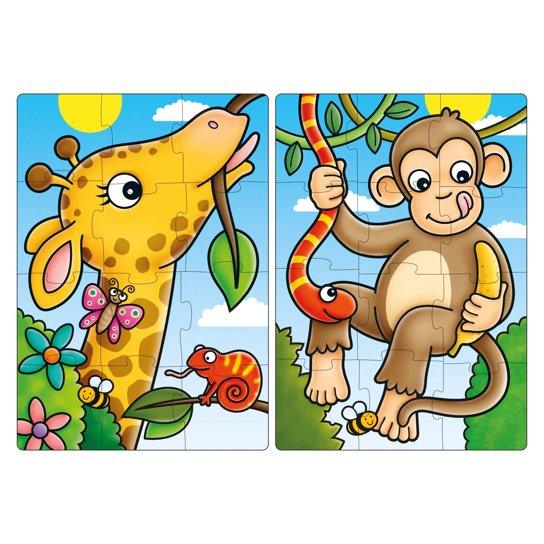 First Jungle Friends Jigsaw Puzzles - Suitable for 2 years & above 24 pieces