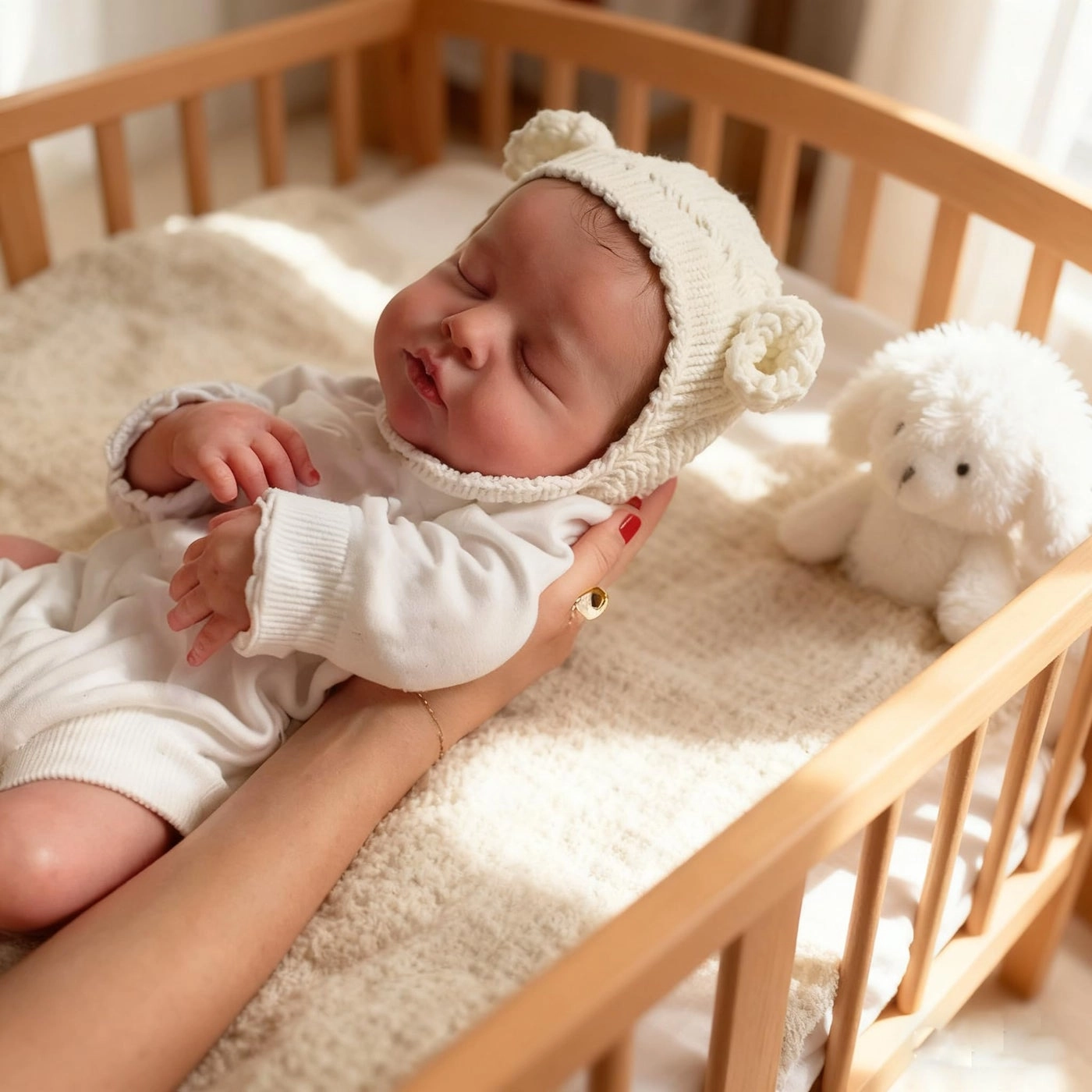 Loulou Reborn Baby Doll - 20 inch Silicone Vinyl Full Body Hand Rooted Hair Ages 3+