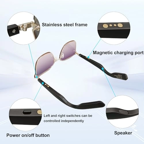 J6-8 - Bluetooth Smart Sunglasses Purple
