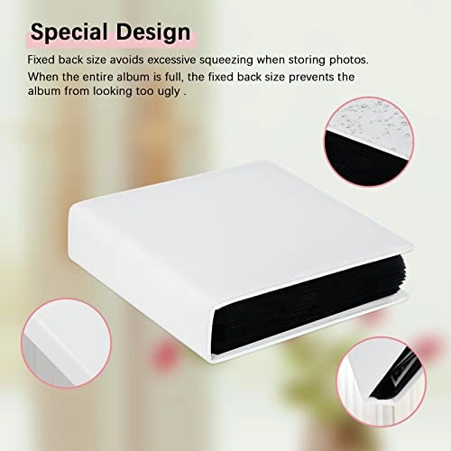 3.5x4.5" 192 Pockets Faux Leather Photo Album