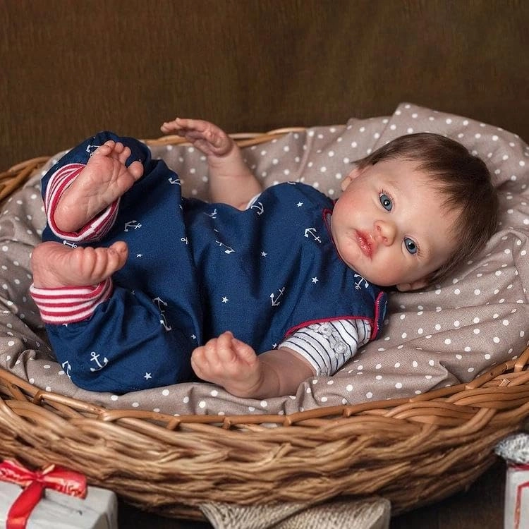 Reborn Baby Doll - 18 inch/45CM Vinyl Silicone anatomically correct boy Ages 3+