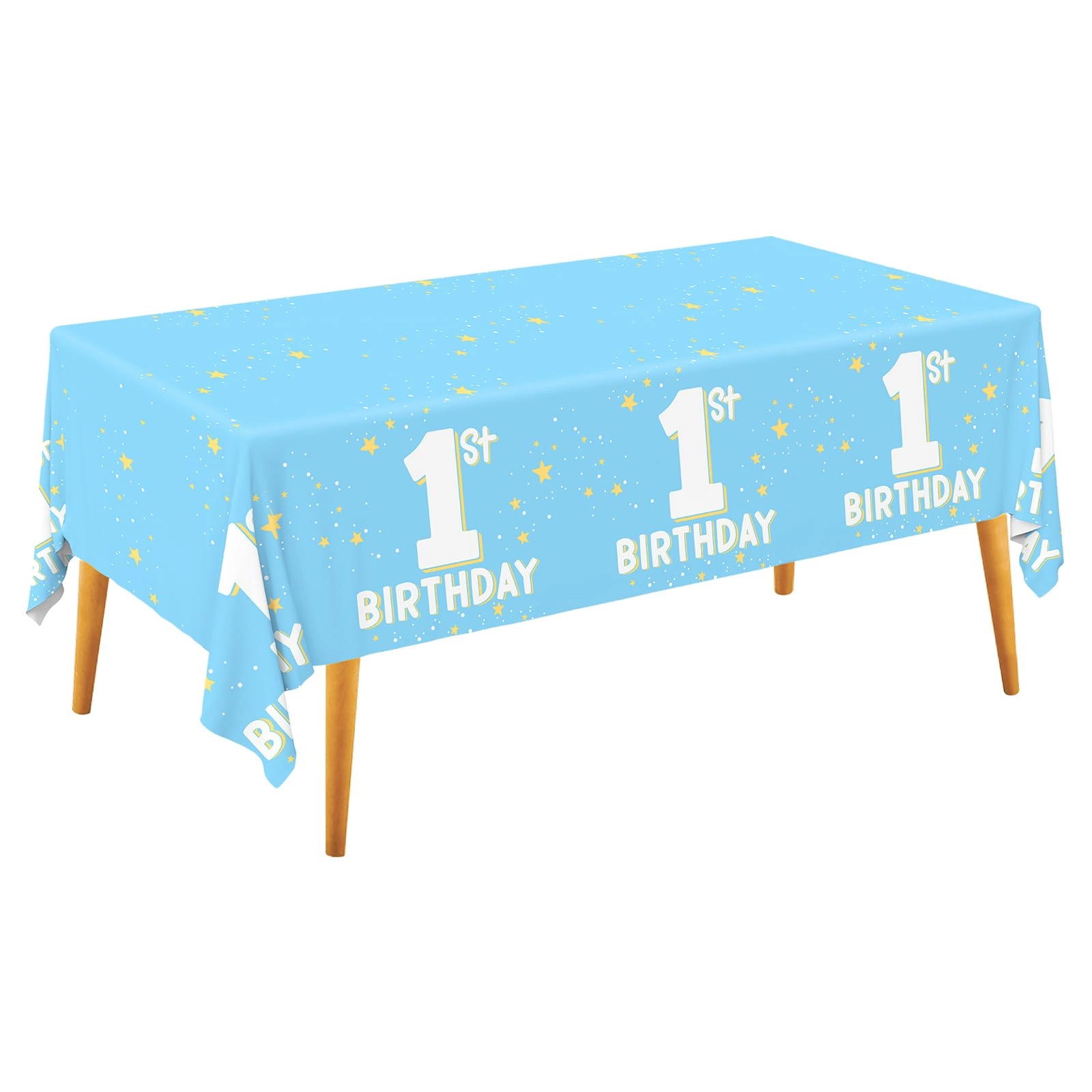 gatherfun It’s A Boy Disposable Plastic Tablecloth - 2-Pack Baby Boy Shower