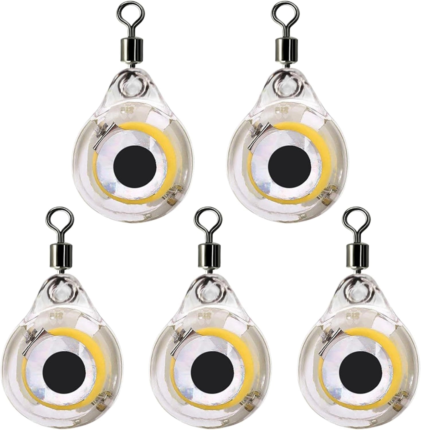 Sxminer Fisheye Shaped Flasher - 10 Pack Green Mini