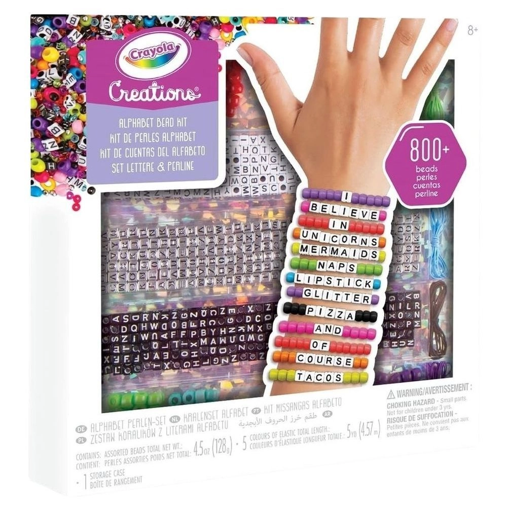 Creations Personalized Bracelet Making Kit - 2000+ beads 8+