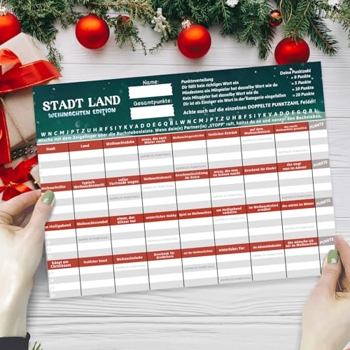 City Country Christmas Word Game - Kid