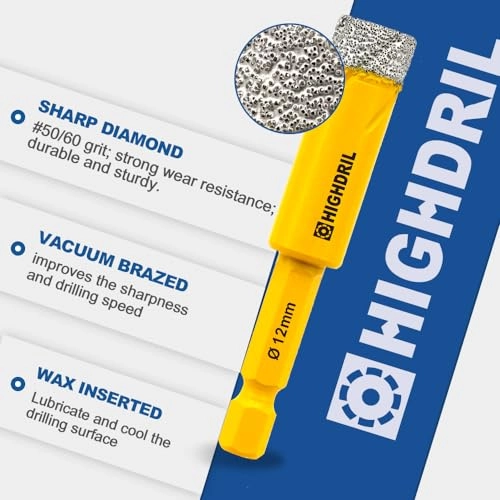 Dry Diamond Drill Bits - Diamond 6Pcs 1/4 Inch(6mm)