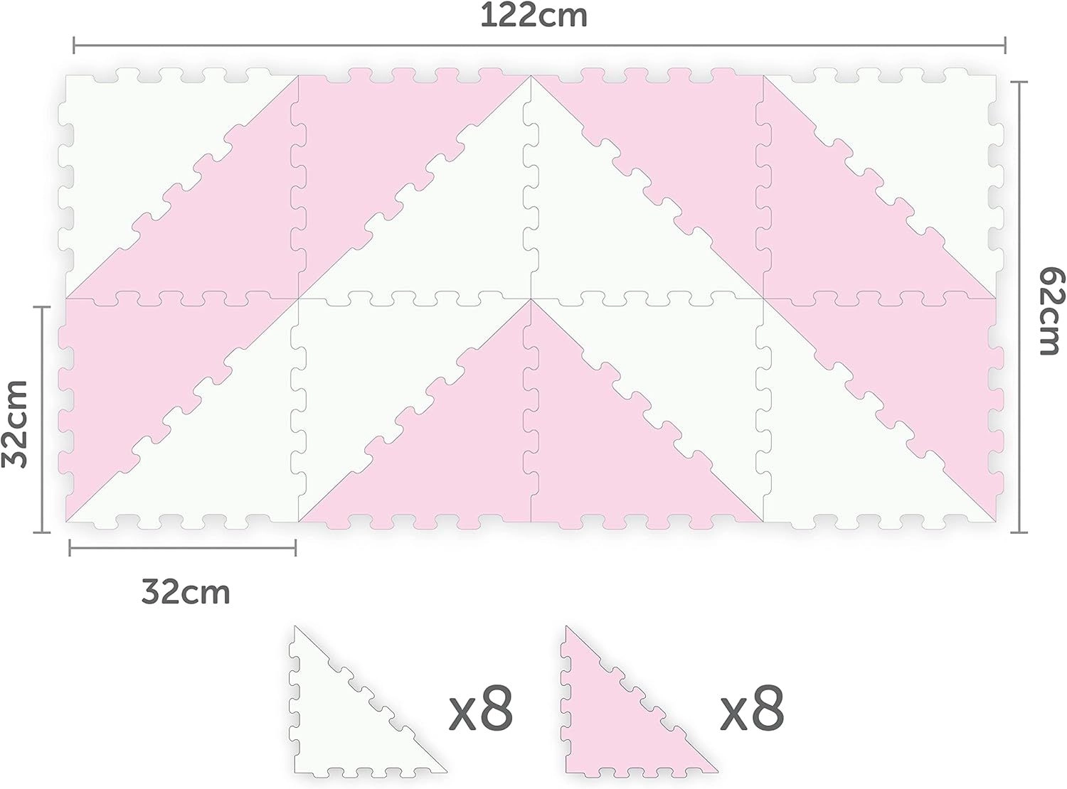 Triangle Puzzle Floor Mat - 10 Months